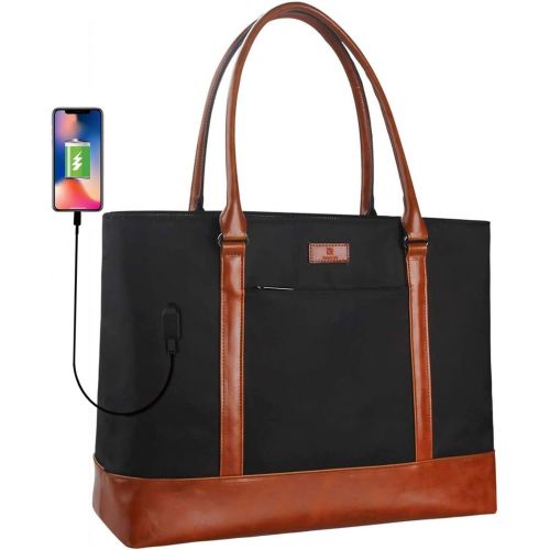  [아마존베스트]MONSTINA Woman Laptop Tote Bag,USB Teacher Bag Large Work Bag Purse Fits 15.6 in Laptop