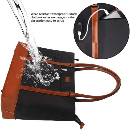  [아마존베스트]MONSTINA Woman Laptop Tote Bag,USB Teacher Bag Large Work Bag Purse Fits 15.6 in Laptop