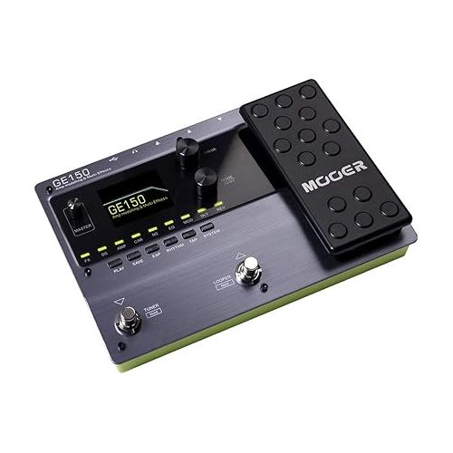  MOOER GE150 Electric Guitar Amp Modelling Multi Effects Pedal Portable Multi Effects Processor with Expression & IR Loading for Live show, Live Streaming, Home Studio, Guitar Practice