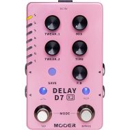 MOOER Guitar Delay Pedal 14 Types Delay Authentic Vintage and Modern Delay Effects from Classic Analog Tape Delays Experimental Low-Bit Delay Galaxy Delay and Pingpong Delay (X2)