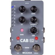 MOOER CAB X2 Dual Footswitch Cab Sim IR Loading Stereo Cabinet Simulation Pedal with 14 Presets Slots Supporting Software Editing