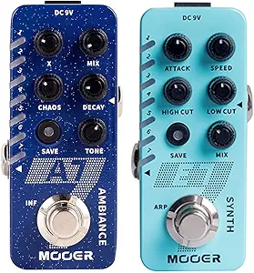 MOOER E7 Synth A7 Ambiance Reverb Guitar Effects Pedal