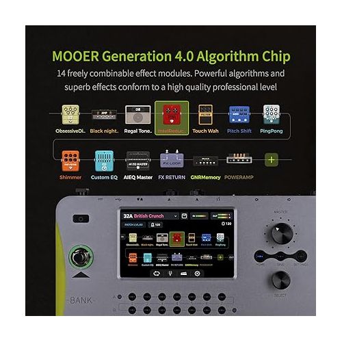  MOOER GE1000 Guitar Mutieffects Pedal Processor WIth 5