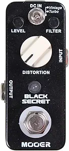 MOOER Black Secret Distortion Effects Pedal