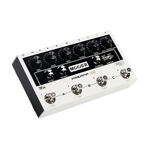  MOOER PreAMP Live with 12 Preamp Channels, Pre/Post Booster, Noise Gate, FX Loop，4 Cable Method