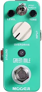 Mooer Green Mile, overdrive micro pedal,Sea Foam Green