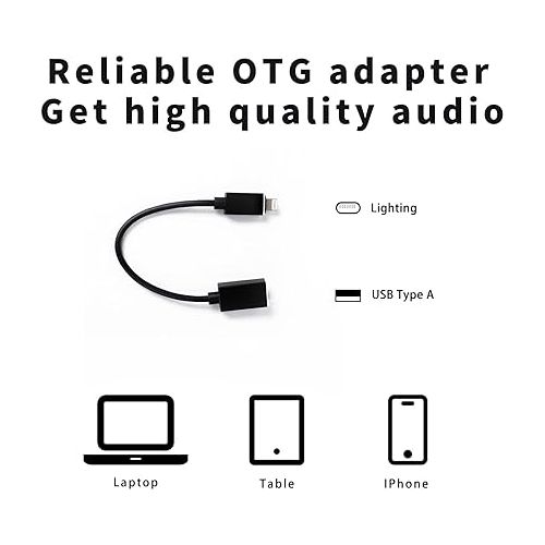  MOOER iOS OTG-3 OTG USB A to Lighting Cable for iPhone Recording