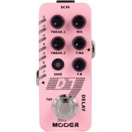 MOOER D7 Delay Guitar Pedal with 6 Different Delay Tape And 150s Looper Recording, Multi Asjustable Function, Surpport Tap Tempo, Trail On/Off, Storable Presets