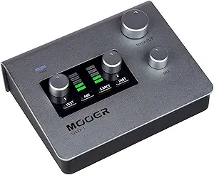 MOOER SteepⅠ Audio Interface for Professional Recording, Stero Soud With 24bit/192 Khz Audio Ports and 2x Tpye-C 2x 1/4