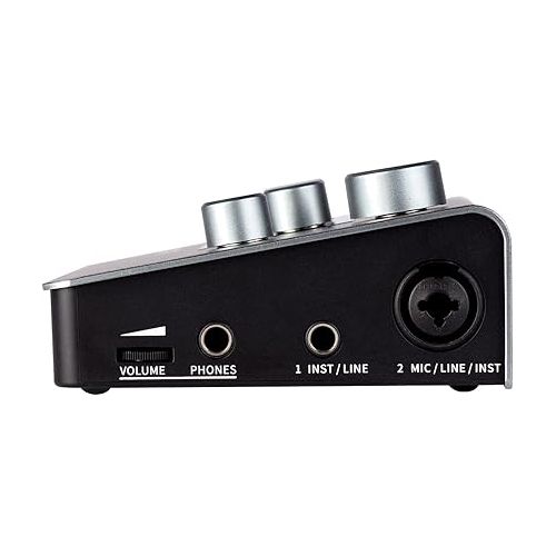  MOOER SteepⅠ Audio Interface for Professional Recording, Stero Soud With 24bit/192 Khz Audio Ports and 2x Tpye-C 2x 1/4