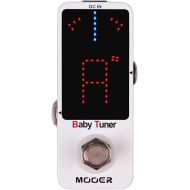MOOER Tuner Pedal, Baby Tuner Guitar Pedal Mute Function Micro Tuner Tuning Pedal for Electric instruments Electro-Acoustic Instruments