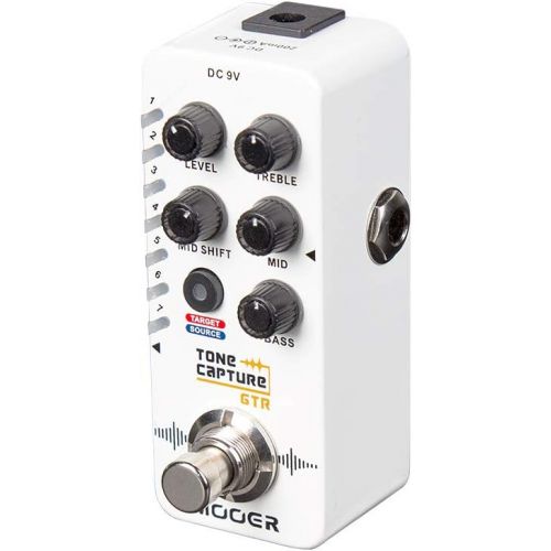  MOOER Tone Capture GTR Guitar Pedal Capturing Target Guitar’s Tone, with EQ Adjustment, 7 Preset Slots, Ture Bypass/Buffer Bypass