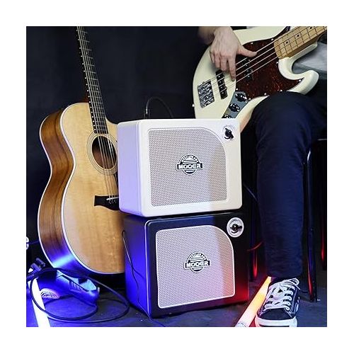  MOOER Guitar Amplifier Combo 15W, Practice Electric Guitar Amp with 9 Digital Amp Models, 6.5