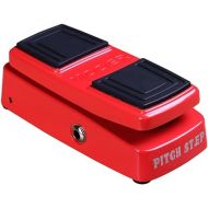 MOOER Pitch Step Expression Guitar Effect Pedal Polyphonic Pitch Shifter, All-in-one, Optional Dry Dignal, Adjustable Shifting Range(Red)