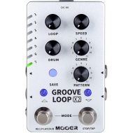 MOOER Groove Looper Pedal Drum Machine Stereo Guitar Loop Recorder Pedals with 140 Minutes Loops 121 Drum Grooves Editor Software (X2)