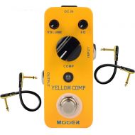 MOOER Mooer MCS2 Yellow Compression Effects Pedal With 2 Getaria Pedal Cables