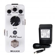 NEW! MOOER Pure Boost Electric Effect Pedal True bypass + 9V Adapter with 15db 2 band EQ