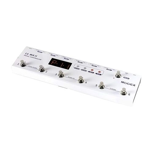  MOOER Pedal Controller L6 MKII Programmable Loop Switcher with 6 loops, Mute Function, Pre-position Buffer, Post-position Buffer