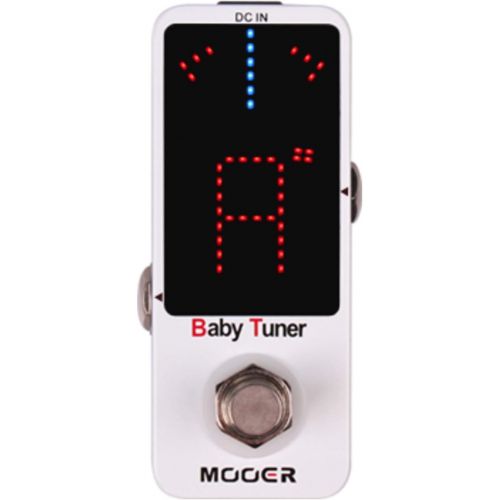  Mooer Baby Tuner Guitar Pedal Stomp Box w/ (2) 6 Patch Cables