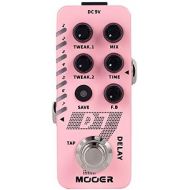 MOOER D7 Delay Pedal Guitar Delay Effects Pedal 6 Types Customizable Delay Effects and Looper