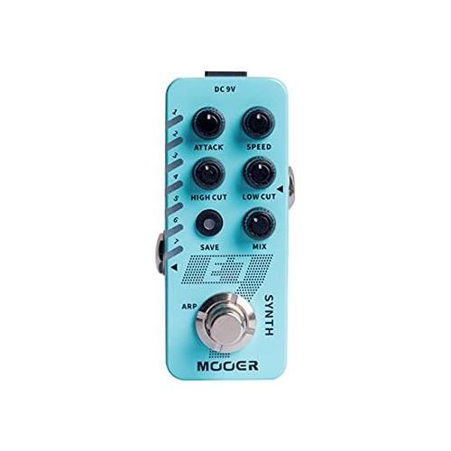  MOOER New Micro Series Mini Guitar Effects Pedal Reverb Delay Synth Looper from classic tones to experimental tones (E7 Synth)