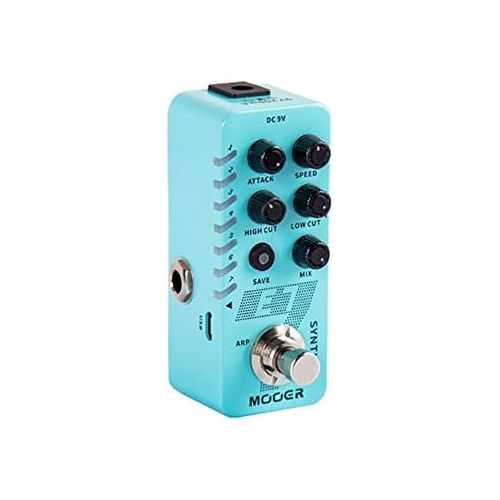  MOOER New Micro Series Mini Guitar Effects Pedal Reverb Delay Synth Looper from classic tones to experimental tones (E7 Synth)