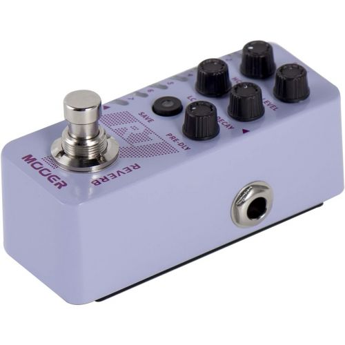  MOOER R7 Reverb 7 Different, Rich and Classic Reverb Types from the Church to Cave Reverb in a Compact Metal Shell with High Cut, Low Cut, Trail On Function