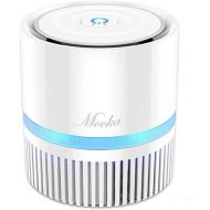 MOOKA Air Purifier for Home, 3-in-1 True HEPA Filter Air Cleaner for Bedroom and Office, Odor Eliminator for Allergies and Pets, Smoke, Dust, Mold, 3D Filtration, Night Light