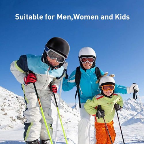  [아마존 핫딜] MOON Ski Helmets Men Women Youth, 350g with Chin Care Removable Thickened Earmuffs 11 Vents, for Sking Skateboarding Snowboarding Winter Extreme Sports