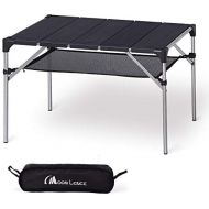 [아마존베스트]MOON LENCE Lightweight Portable Camping Table Compact Outdoor Aluminum Folding Table for Picnic Climbing