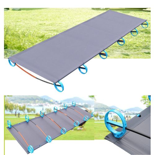  MOON Ultralight Portable Folding Single Camp Bed Travel Cot Tent Bed,Aluminium Alloy Metal Frame,Max. Load: 220lbs,Outdoor Camping Hiking Fishing Beds with Storage Bag,for Adult or Kids
