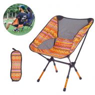 MOON Folding Camping Chair Ultralight Folding Backpacking Chairs Small Collapsible Foldable Packable Perfect Hiking/Fishing/Camping Camping Chair-Orange