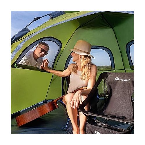  Moon Lence Instant Pop Up Tent Family Camping Tent 4-5 Person Portable Tent Automatic Tent Waterproof Windproof for Camping Hiking Mountaineering