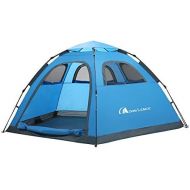 MOON LENCE Instant Pop Up Tent Family Camping Tent 4-5 Person Portable Tent Automatic Tent Waterproof Windproof for Camping Hiking Mountaineering