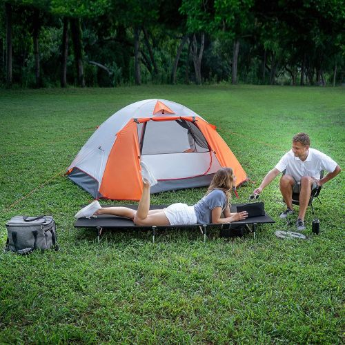  MOON LENCE Camping Tent 1 and 2 Person Backpacking Tent Double Layer Portable Outdoor Lightweight Tent Waterproof Wind Proof Anti-UV for Hiking Fishing Easy Setup