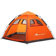 MOON LENCE Instant Pop Up Tent Family Camping Tent 4-5 Person Portable Tent Automatic Tent Waterproof Windproof for Camping Hiking Mountaineering