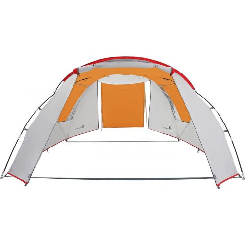  Moon Lence Camping Tent 4 Person Outdoor Waterproof Tent with Sun Shade Large Mesh Door&Windows Easy Set Up Tent for Camping
