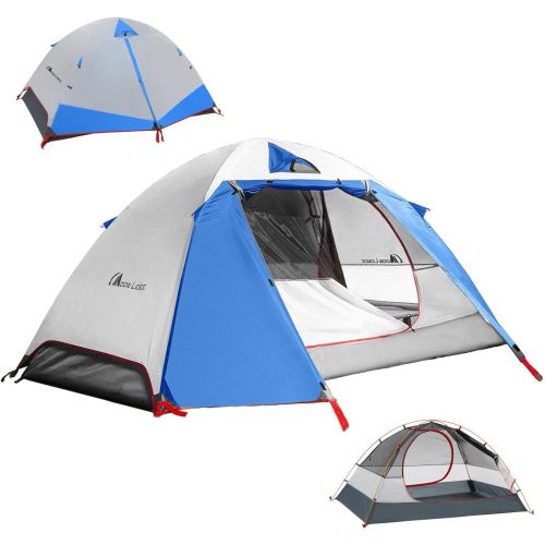  [아마존베스트]MOON LENCE Camping Tent 1 and 2 Person Backpacking Tent Double Layer Portable Outdoor Lightweight Tent Waterproof Wind Proof Anti-UV for Hiking Fishing Easy Setup
