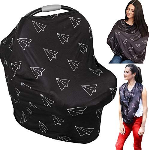  [아마존베스트]MOON+mimsy Nursing Cover & Baby Carseat Cover - Ultra Soft and Breathable - Large Full Coverage...