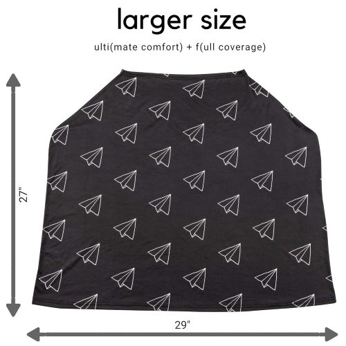  [아마존베스트]MOON+mimsy Nursing Cover & Baby Carseat Cover - Ultra Soft and Breathable - Large Full Coverage...