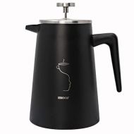 [아마존베스트]MOOR French Press Coffee Maker, 34 oz Coffee Press with Ergonomic handle, Double wall Insulation & 2 Extra Filter Screen, Classic Impressive & Functional Design For your Morning Co