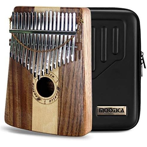  MOOZICA 17 Key Kalimba, Solid Koa Wood Thumb Piano Marimba Musical Gift With Protective Case and Learning Instruction (KK17SD)