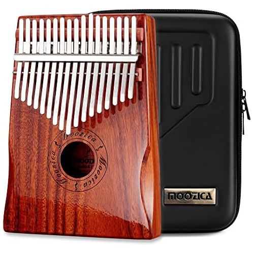  Moozica 17 Keys Kalimba Marimba, Professional Thumb Piano Sanza Mbira Musical Instrument Gift (Mahogany-K17M)