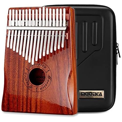  Moozica 17 Keys Kalimba Marimba, Solid Koa Wood Professional Thumb Piano Musical Instrument Gift (Koa-K17K)