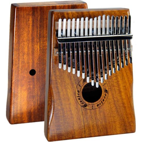  Moozica 17 Keys Kalimba Marimba, Solid Koa Wood Professional Thumb Piano Musical Instrument Gift (Koa-K17K)