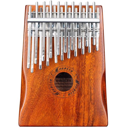  [아마존베스트]MOOZICA Kalimba Solid Koa Wood 20 Keys Professional Kalimba, Double-layer 20-key Thumb Piano With Kalimba Hardcase and Learning Instruction (K20K)