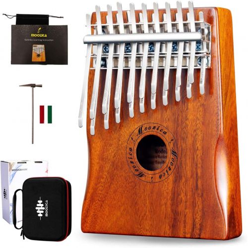  [아마존베스트]MOOZICA Kalimba Solid Koa Wood 20 Keys Professional Kalimba, Double-layer 20-key Thumb Piano With Kalimba Hardcase and Learning Instruction (K20K)