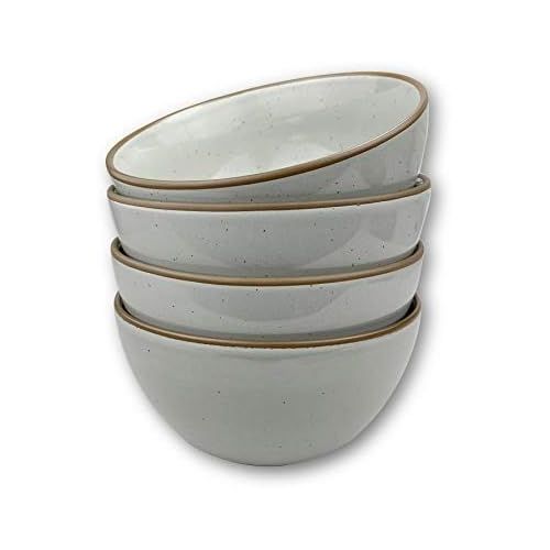  [아마존베스트]MORA CERAMICS HIT PAUSE Mora Ceramic Bowls For Kitchen, 28oz - Bowl Set of 4 - For Cereal, Salad, Pasta, Soup, Dessert, Serving etc - Dishwasher, Microwave, and Oven Safe - For Breakfast, Lunch and Dinner