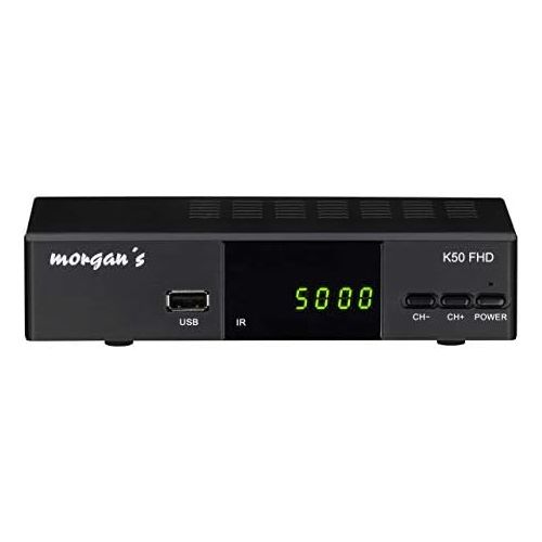  Morgan`s K50 FHD Digital Full HD Cable Receiver USB Recording Function & Timeshift, Analogue to Digital Switching (HDTV, DVB C / C2, HDMI, Scart, Media Player, USB, 1080p), [Auto