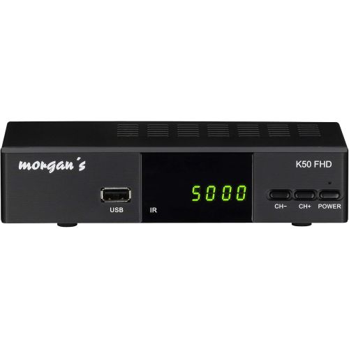  Morgan`s K50 FHD Digital Full HD Cable Receiver USB Recording Function & Timeshift, Analogue to Digital Switching (HDTV, DVB C / C2, HDMI, Scart, Media Player, USB, 1080p), [Auto